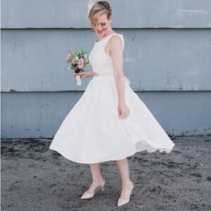 Wedding Dress (2 Piece) + Hair Fastener